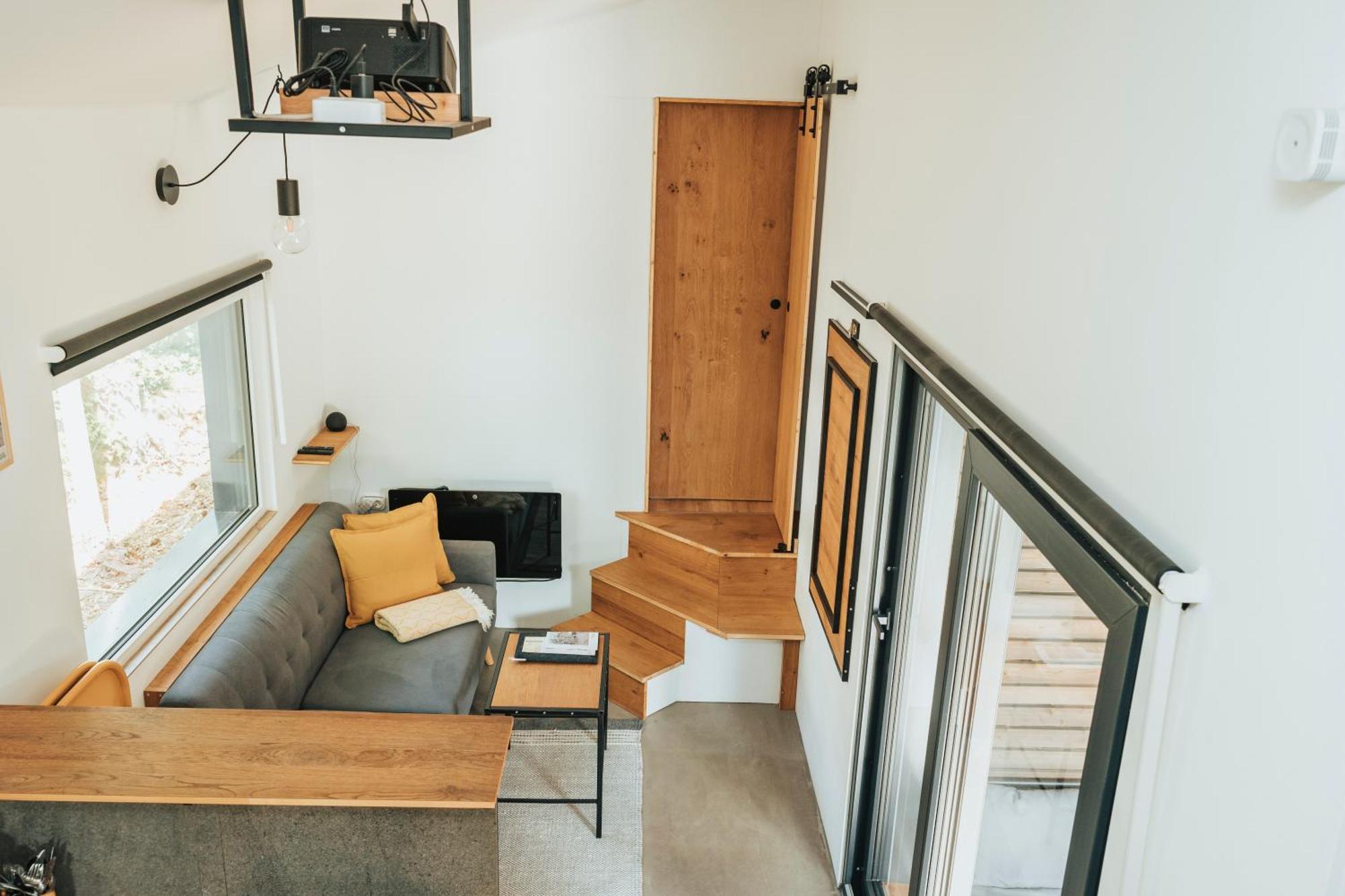 Modernes Tinyhouse Trailer Cabins Am Waldrand - Mit Seezugang Eging Exterior photo