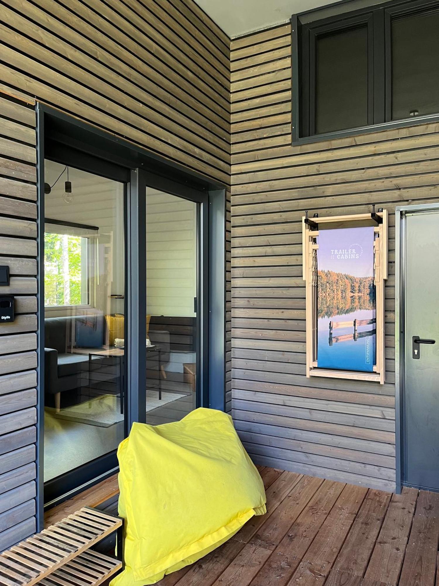 Modernes Tinyhouse Trailer Cabins Am Waldrand - Mit Seezugang Eging Exterior photo
