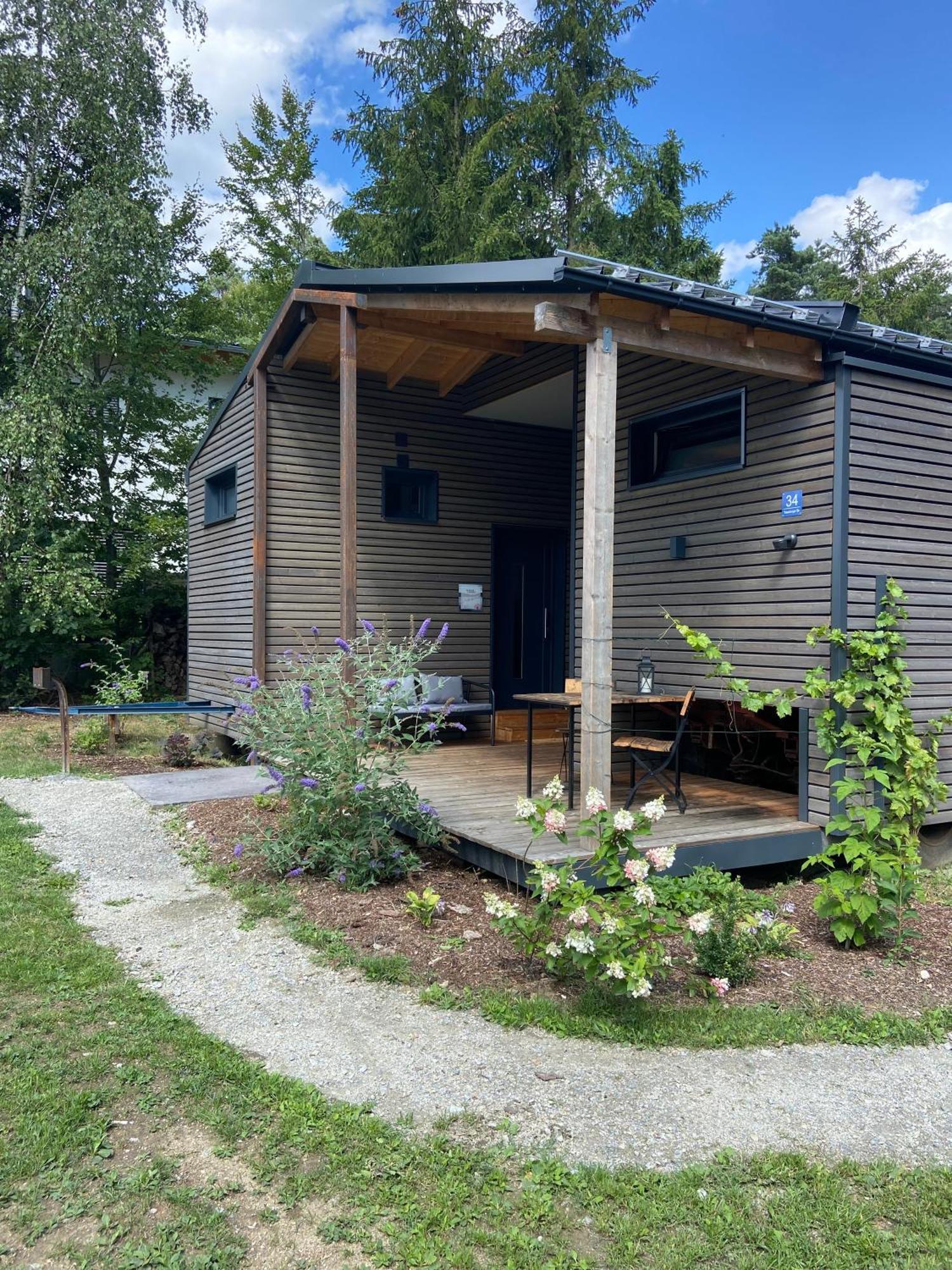 Modernes Tinyhouse Trailer Cabins Am Waldrand - Mit Seezugang Eging Exterior photo