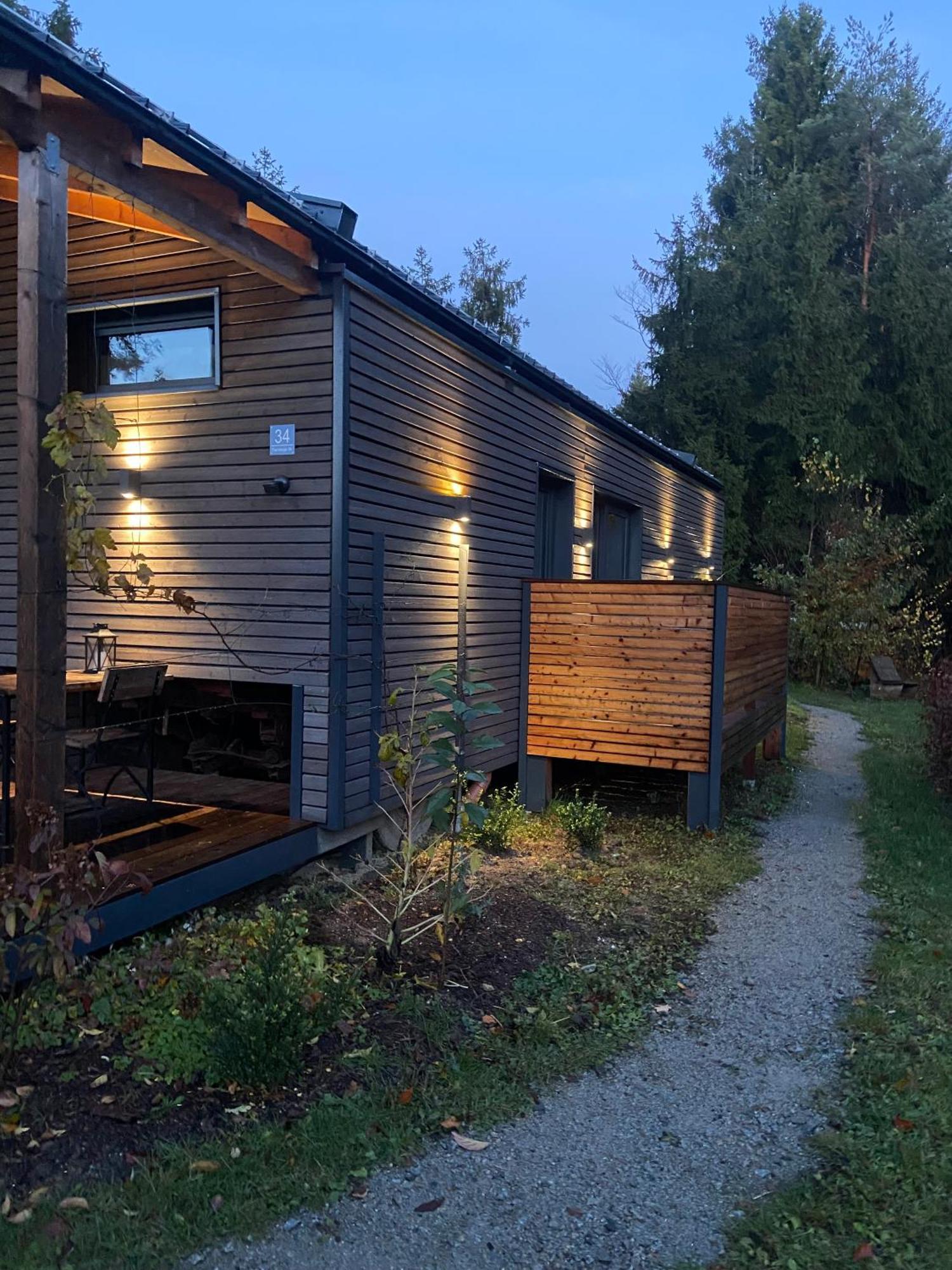Modernes Tinyhouse Trailer Cabins Am Waldrand - Mit Seezugang Eging Exterior photo