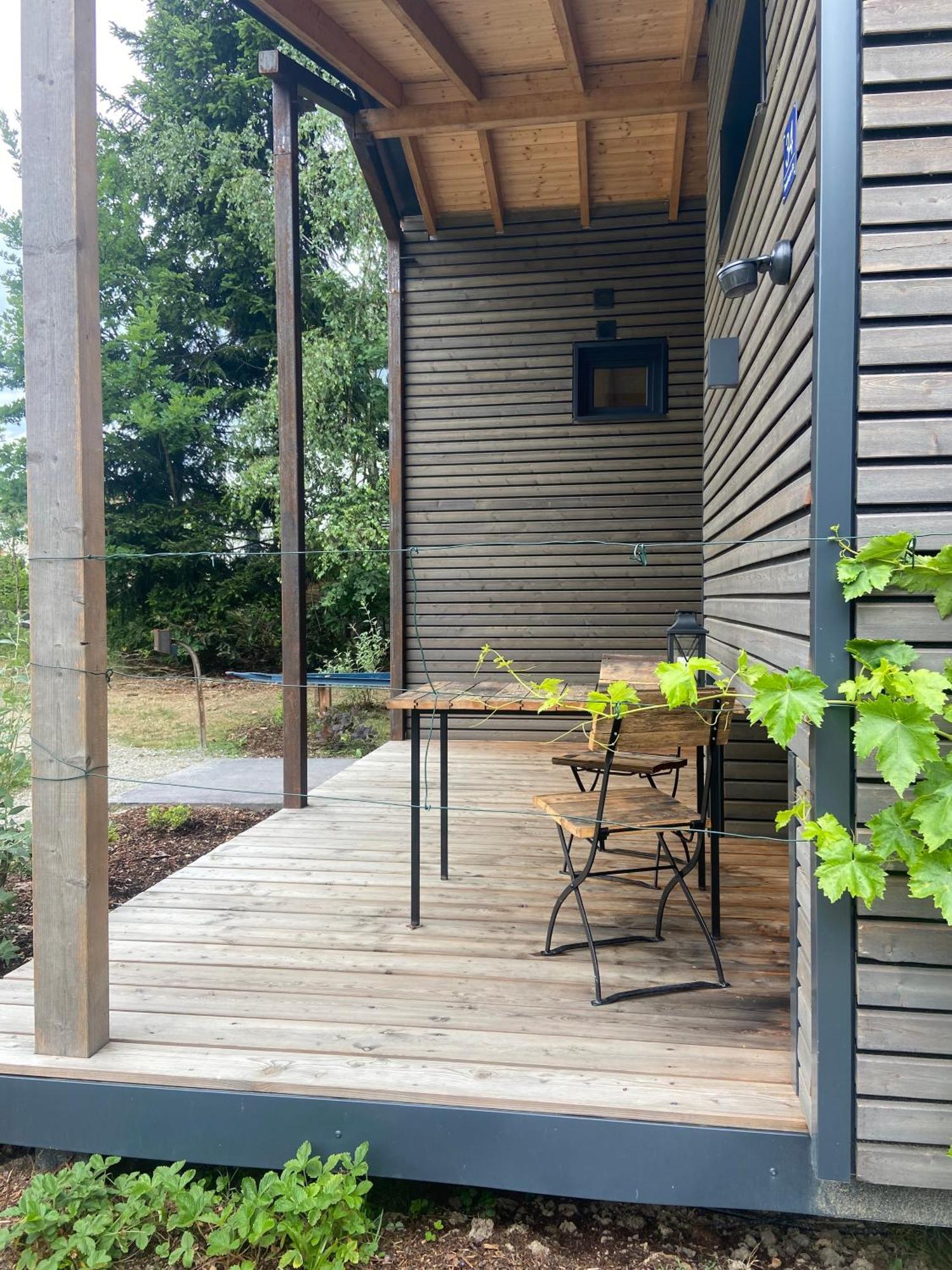 Modernes Tinyhouse Trailer Cabins Am Waldrand - Mit Seezugang Eging Exterior photo
