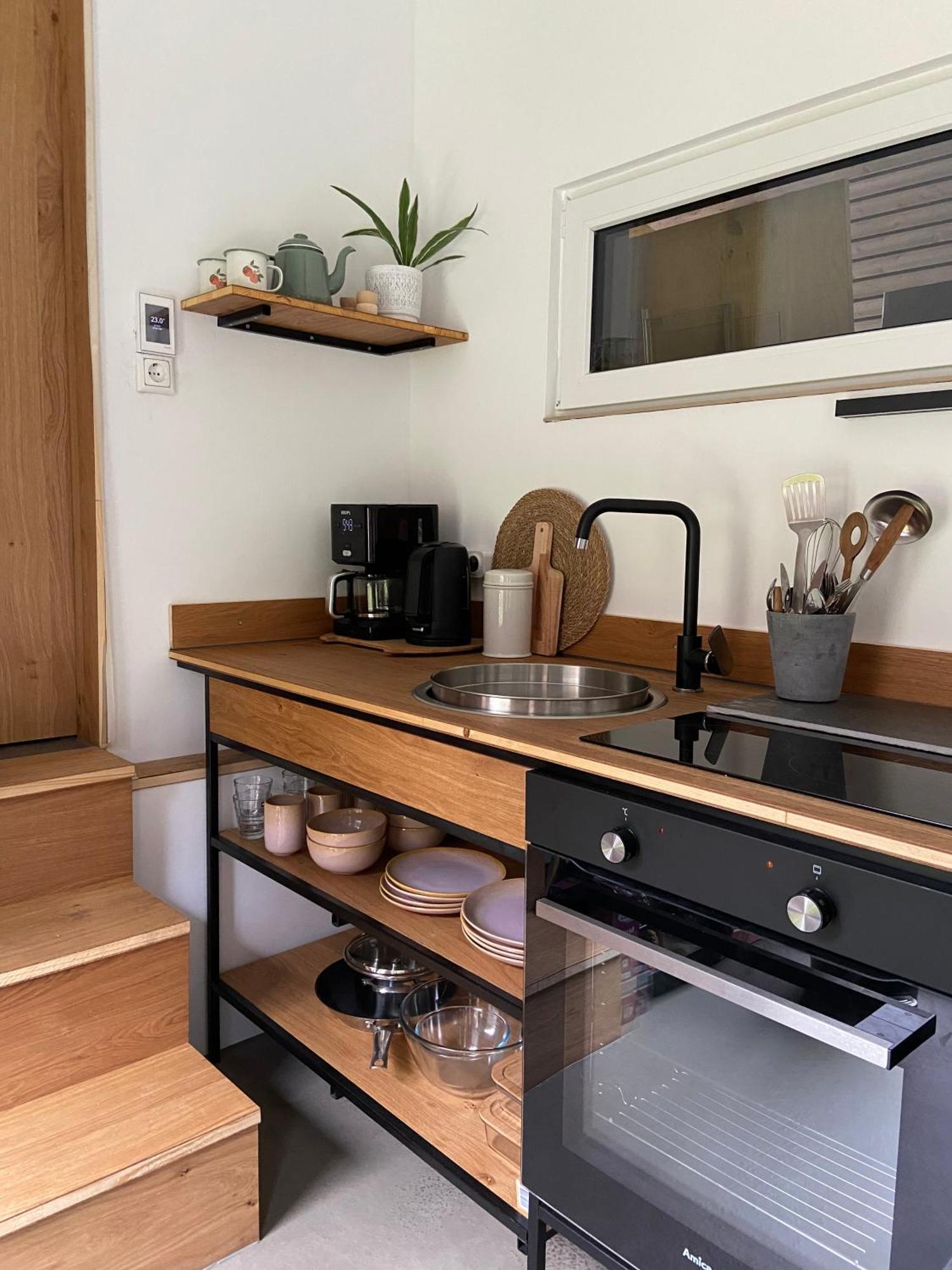 Modernes Tinyhouse Trailer Cabins Am Waldrand - Mit Seezugang Eging Exterior photo